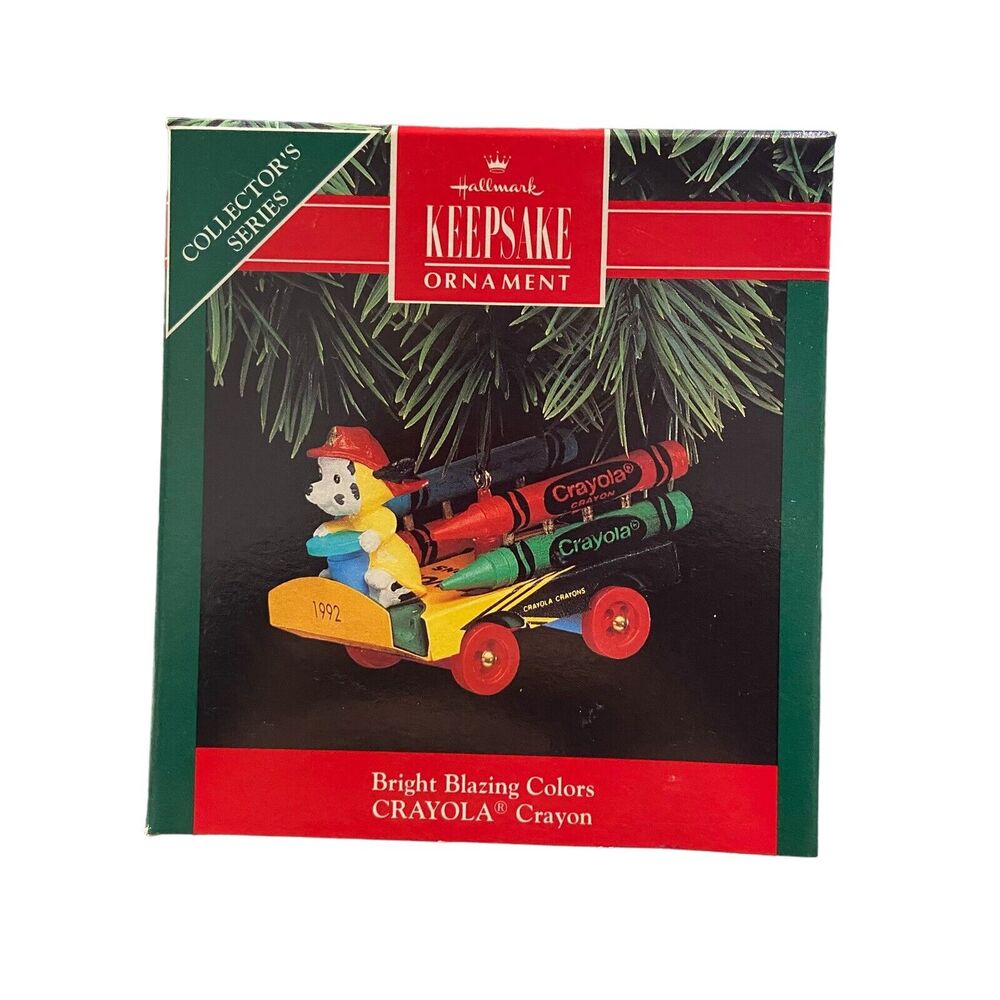Hallmark Keepsake Bright Blazing Colors 1992 Ornament Crayola‎ QX426-4 Dalmatian